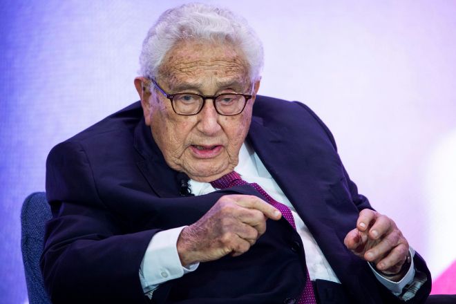 Kissinger durante la celebración