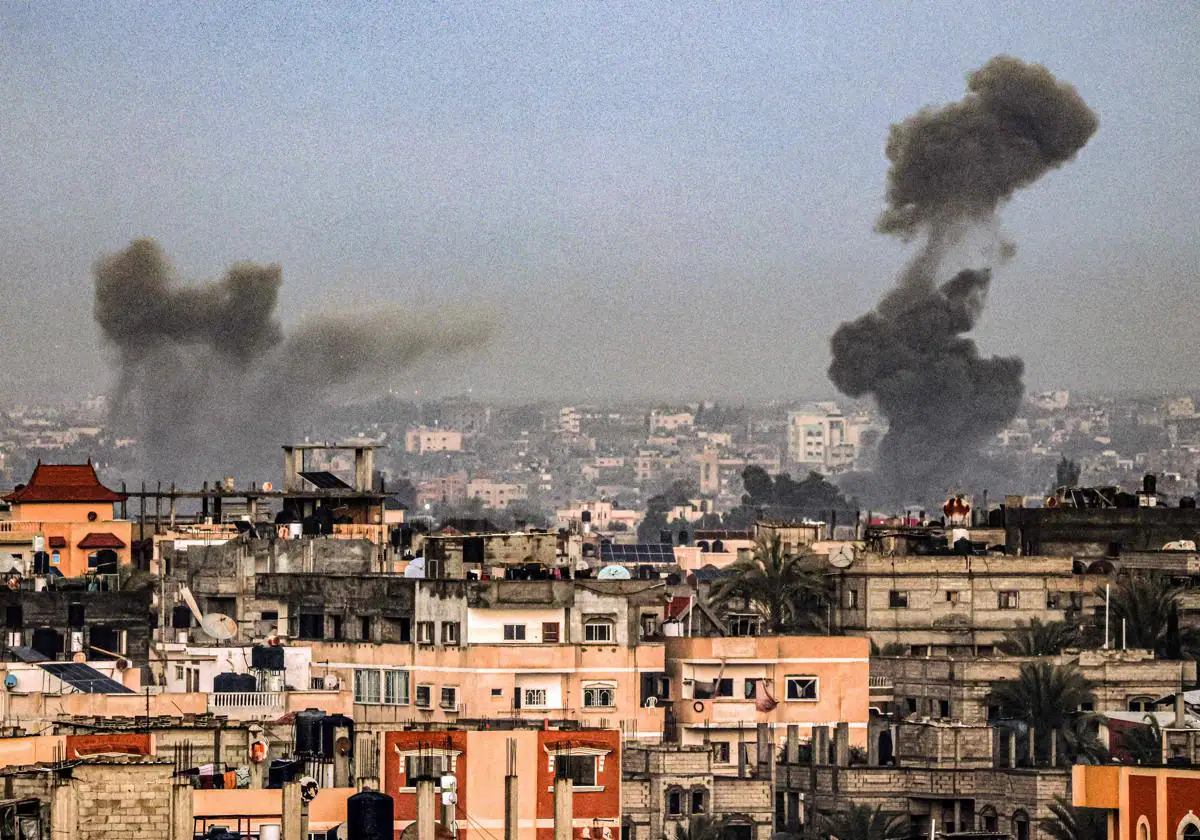 Una fotografía tomada desde Rafah, sobre Gaza, Francia, el 2 de febrero.