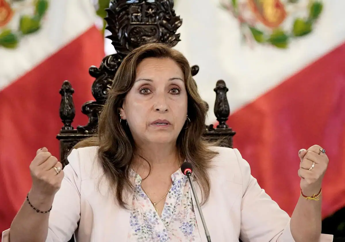 La presidenta de Perú, Dina Boluarte.