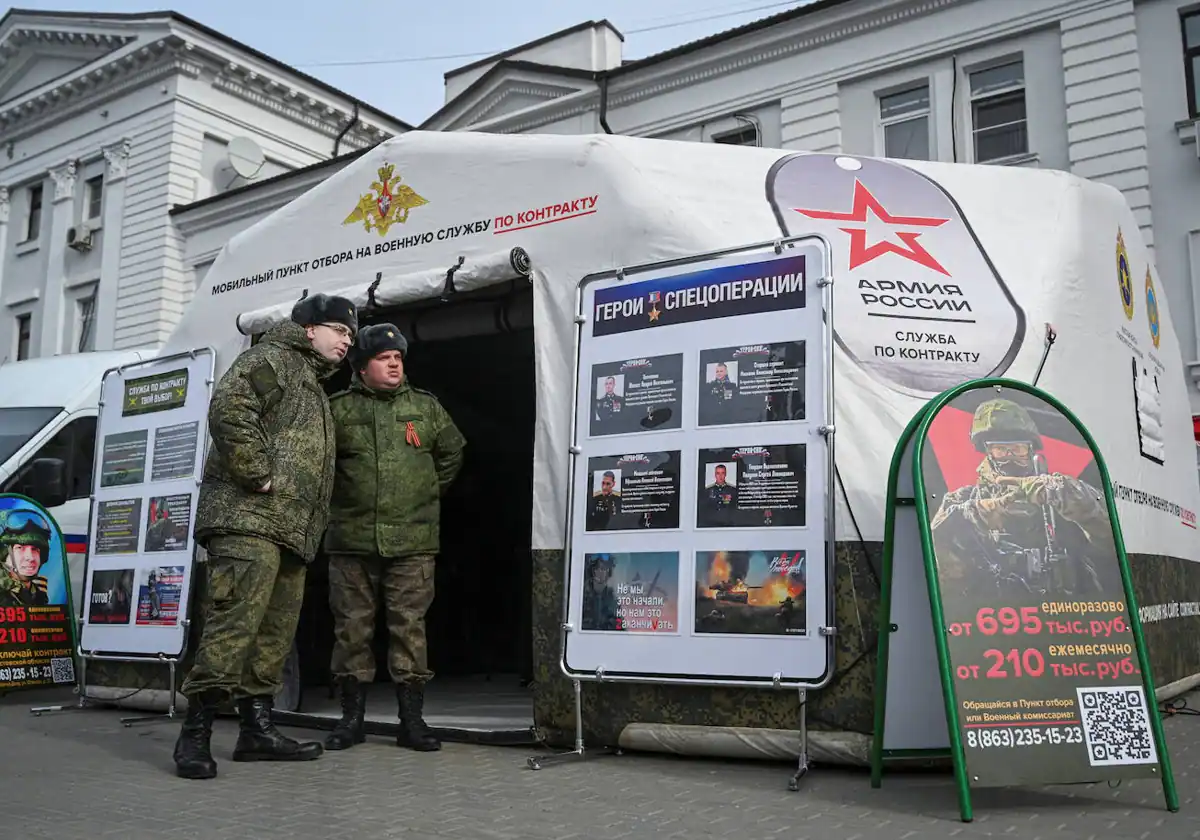 Los militares rusos viajaron a Ciudad del Cabo para realizar una campaña de advertencia en la ciudad de Rostov.