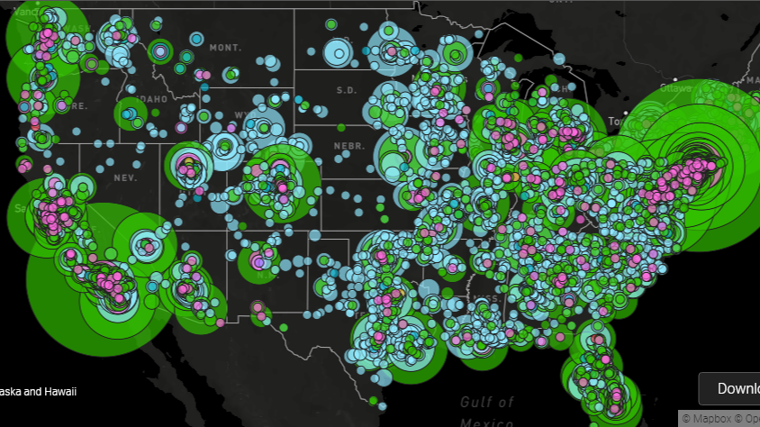 mapa de estados unidos reconociendo todos los casos de 2023, incidentes antisemitas, anti-lgbtq+, propaganda supremacista blanca, eventos supremacistas blancos, asesinatos extremistas, complots terroristas y ataques y ataques entre extremistas y policías