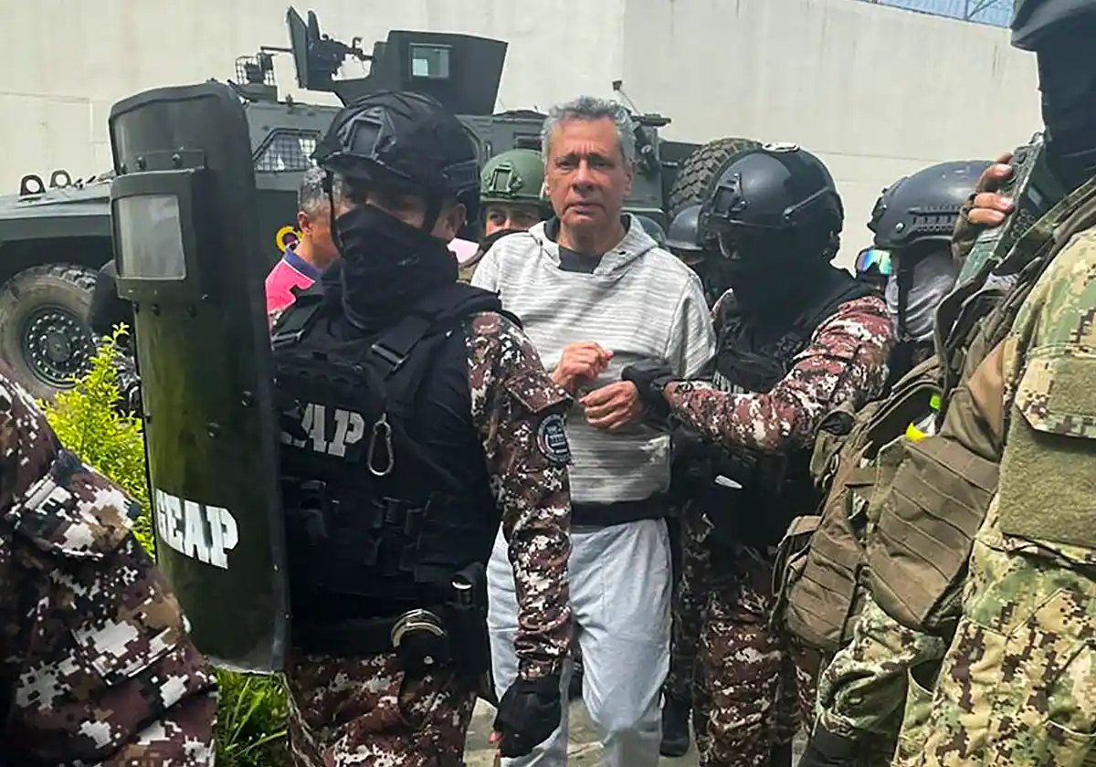 Jorge Glas, quien vivió en el pasado cuando estuvo detenido en la embajada de México en Quito