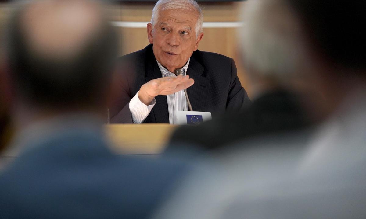 Josep Borrell durante la presentación de su libro 