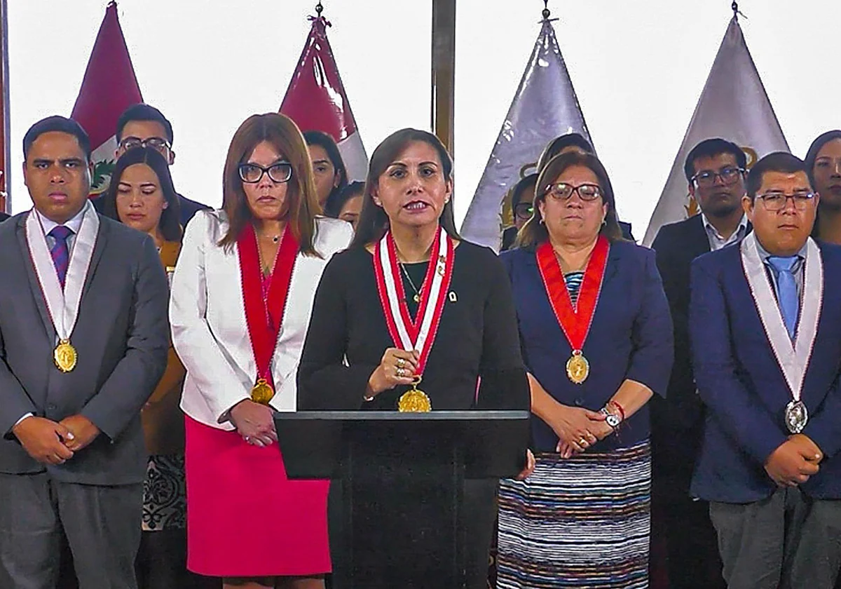 La destituida fiscal general del Perú Patricia Benavides