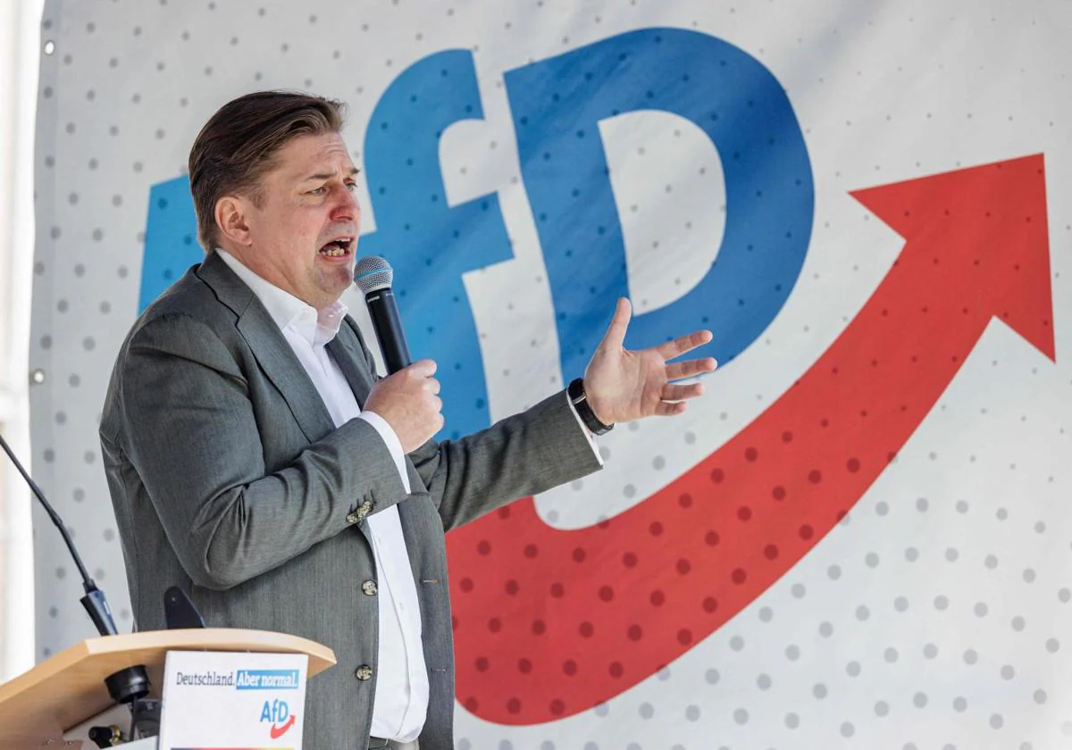 Maximilian Krah, principal candidato del partido alemán de extrema derecha Alternativa para Alemania (AfD) en las elecciones europeas